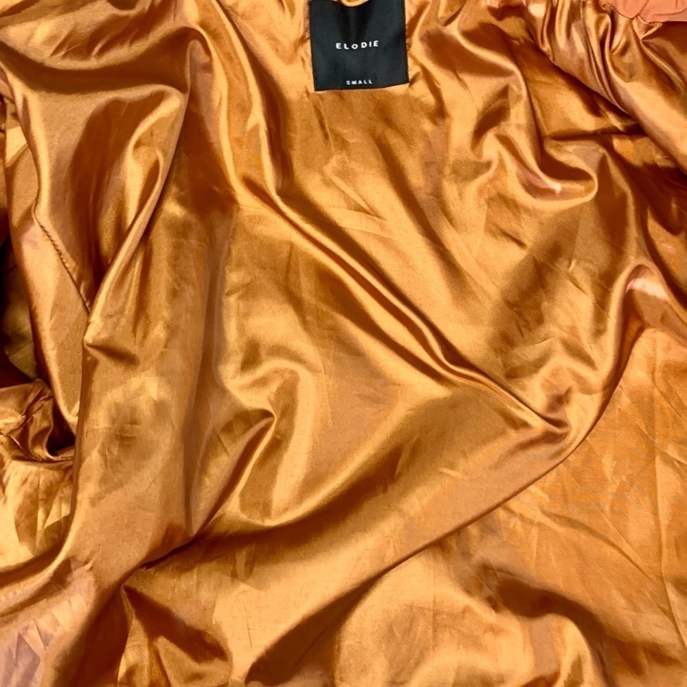 Elodie Women’s Fleece Burnt Orange  Zip Front Jacket NWOT SZ Small - Picture 8 of 9